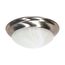 2 Light 14" Flush Mount Twist and Lock w/ Alabaster Glass
