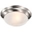 2 Light 14" Flush Mount Twist and Lock w/ Alabaster Glass