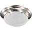 2 Light 14" Flush Mount Twist and Lock w/ Alabaster Glass