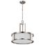 Odeon 4 Light Pendant w/ Satin White Glass
