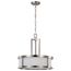Odeon 4 Light Pendant w/ Satin White Glass