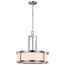 Odeon 4 Light Pendant w/ Satin White Glass