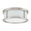 Odeon 2 Light 13" Flush Dome w/ Satin White Glass
