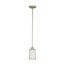 Odeon 1 Light Mini Pendant w/ Satin White Glass