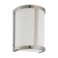 Odeon 1 Light Wall Sconce w/ Satin White Glass