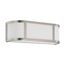Odeon 2 Light Wall Sconce w/ Satin White Glass