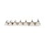 Ballerina 7 Light 48" Vanity w/ Alabaster Glass Bell Shades