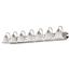 Ballerina 7 Light 48" Vanity w/ Alabaster Glass Bell Shades