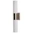 Link 2 Light (Vertical) Tube Wall Sconce w/ White Glass