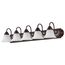 Ballerina 5 Light 36" Vanity w/ Frosted White Glass