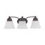 Empire 3 Light 21" Vanity w/ Frosted White Glass