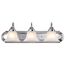 Ballerina 3 Light 24" Vanity w/ Alabaster Glass Bell Shades
