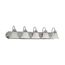 Ballerina 5 Light 36" Vanity w/ Alabaster Glass Bell Shades