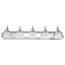 Ballerina 5 Light 36" Vanity w/ Alabaster Glass Bell Shades