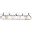 Ballerina 5 Light 36" Vanity w/ Alabaster Glass Bell Shades