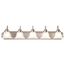 Ballerina 5 Light 36" Vanity w/ Alabaster Glass Bell Shades