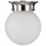 1 Light 6" Ceiling Mount w/ Frosted White Glass