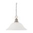 1 Light 16" Pendant w/ Frosted White Glass