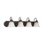 Ballerina 4 Light 30" Vanity w/ Alabaster Glass Bell Shades
