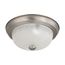 2 Light 11" Flush Mount w/ Frosted White Glass