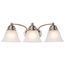 Empire 3 Light 21" Vanity w/ Frosted White Glass