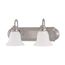 Ballerina 2 Light 18" Vanity w/ Frosted White Glass
