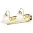 Ballerina 2 Light 18" Vanity w/ Alabaster Glass Bell Shades
