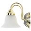 Ballerina 2 Light 18" Vanity w/ Alabaster Glass Bell Shades