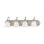Ballerina 4 Light 30" Vanity w/ Frosted White Glass