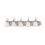 Ballerina 5 Light 36" Vanity w/ Frosted White Glass