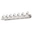 Ballerina 7 Light 48" Vanity w/ Frosted White Glass