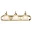 Ballerina 3 Light 24" Vanity w/ Alabaster Glass Bell Shades