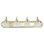 Ballerina 4 Light 30" Vanity w/ Alabaster Glass Bell Shades