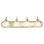Ballerina 4 Light 30" Vanity w/ Alabaster Glass Bell Shades