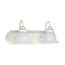 Ballerina 2 Light 18" Vanity w/ Alabaster Glass Bell Shades