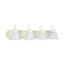 Ballerina 4 Light 30" Vanity w/ Alabaster Glass Bell Shades