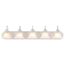 Ballerina 5 Light 36" Vanity w/ Alabaster Glass Bell Shades