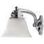 Empire 2 Light 15" Vanity w/ Alabaster Glass Bell Shades