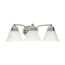 Empire 3 Light 21" Vanity w/ Alabaster Glass Bell Shades