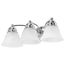 Empire 3 Light 21" Vanity w/ Alabaster Glass Bell Shades