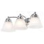 Empire 3 Light 21" Vanity w/ Alabaster Glass Bell Shades