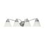 Empire 4 Light 29" Vanity w/ Alabaster Glass Bell Shades