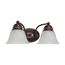 Empire 2 Light 15" Vanity w/ Alabaster Glass Bell Shades