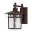 Cove Neck 1 Light 12" Outdoor Lantern w/ Clear Seed Glass Color retail packaging