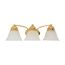 Empire 3 Light 21" Vanity w/ Alabaster Glass Bell Shades