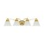 Empire 4 Light 29" Vanity w/ Alabaster Glass Bell Shades
