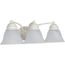 Empire 3 Light 21" Vanity w/ Alabaster Glass Bell Shades