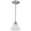 Empire 1 Light 7" Mini Pendant w/ Hang Straight Canopy