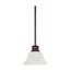 Empire 1 Light 7" Mini Pendant w/ Hang Straight Canopy