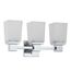 Parker 3 Light Vanity Fixture w/ Sandstone Etched Glass
